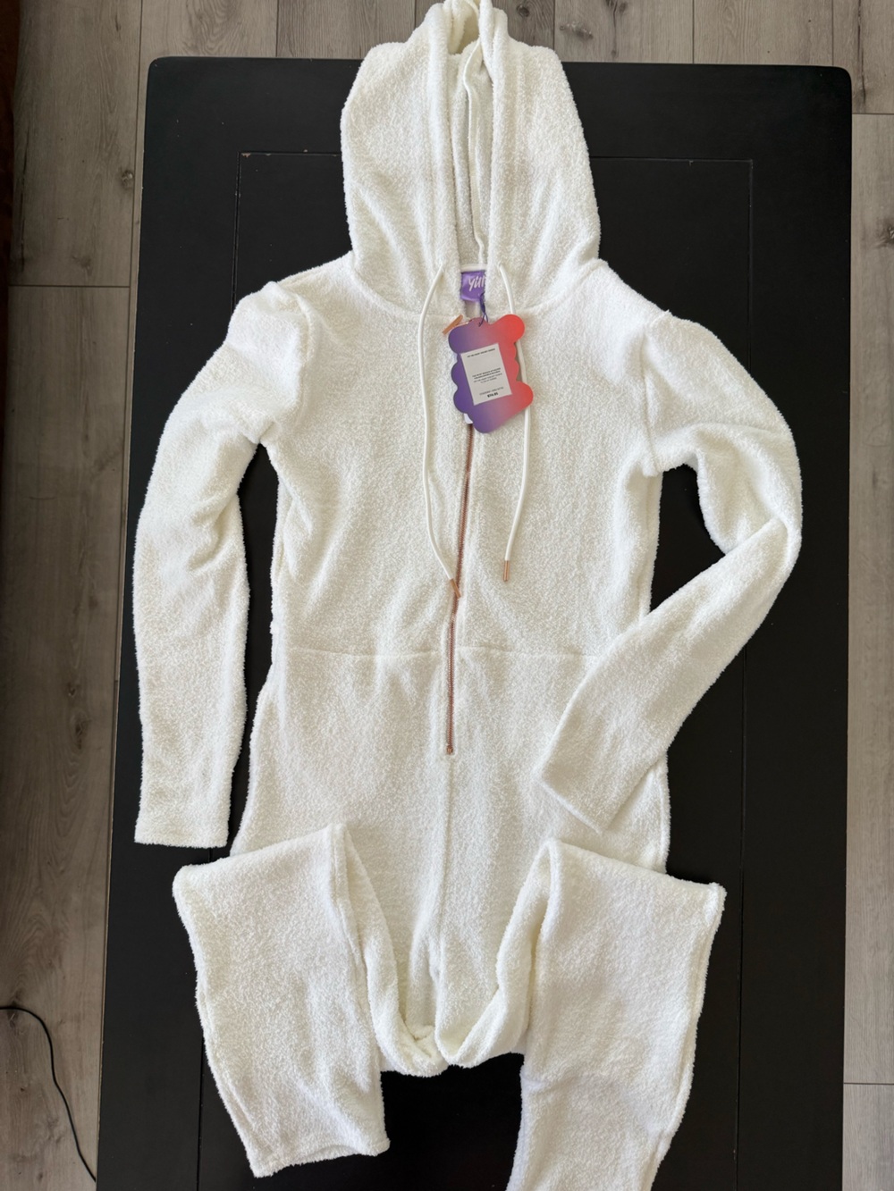 YITTY x Fabletics White Sherpa Zip Hoodie